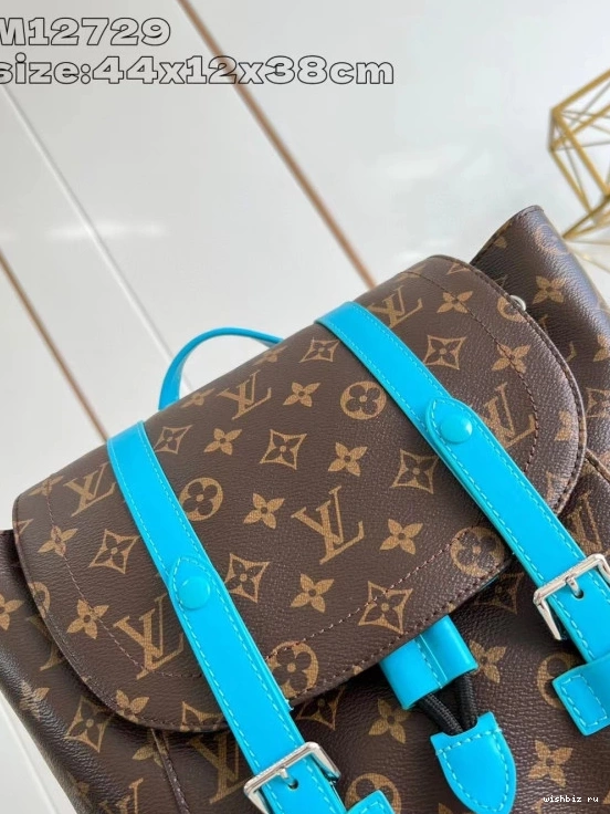 WIS Christopher Vuitton MM-38*44*12.5CM Louis Backpack 0709